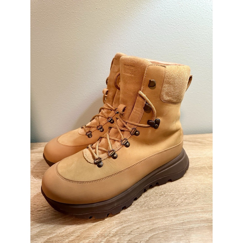 Fitflop Neo-D-Hyker Waterproof Nubuck-Mix Outdoor Boots - Perfect Tan Size 10
